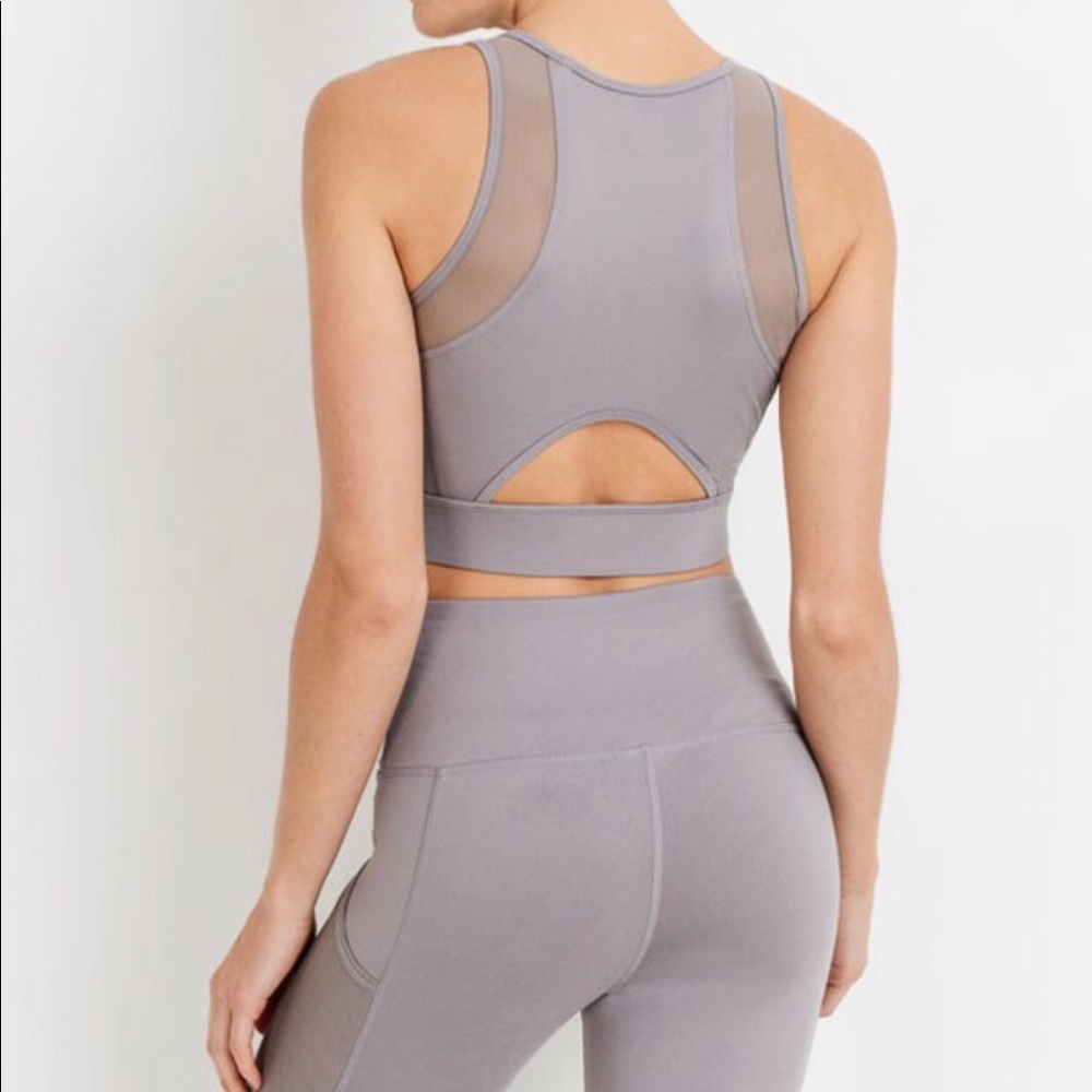 ⚡️last 1 sale⚡️ Mesh Sports Bra with Lace - Picture 5 of 7
